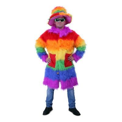 Pimp Regnbågsfärgad Deluxe Maskeraddräkt - Small/Medium