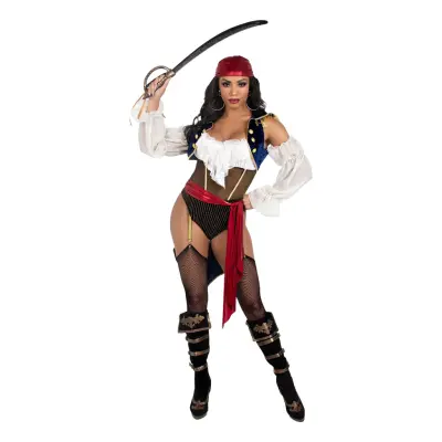 Pirat Body Deluxe Maskeraddräkt - Medium