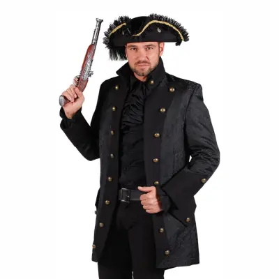 Pirat Kappa Herr Svart Deluxe - XX-Large