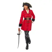 Pirat Kapten Dam Maskeraddräkt - X-Small