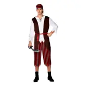 Pirat Klassisk Maskeraddräkt - Large