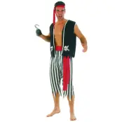 Pirat Matros Maskeraddräkt - Onesize