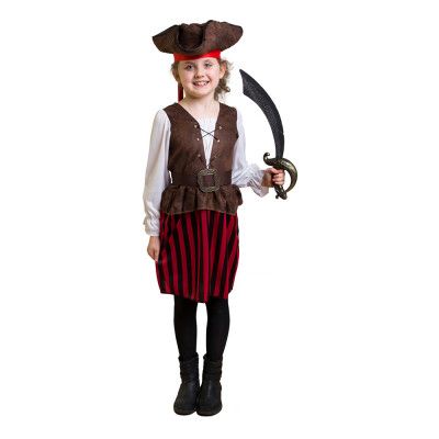Piratflicka Barn Maskeraddräkt - Small