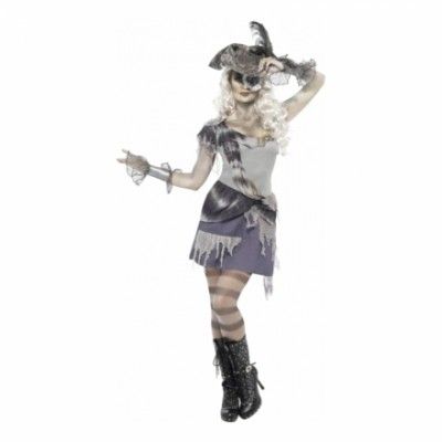 Piratflicka Halloween Maskeraddräkt
