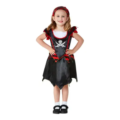 Piratflicka Toddler Maskeraddräkt - 1-2 år