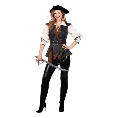Piratjacka Deluxe Dam Maskeraddräkt - 38