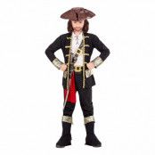 Piratkapten Barn Maskeraddräkt - Small