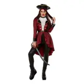 Piratkapten Klänning Maskeraddräkt - Small