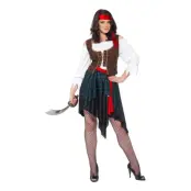 Pirattjej Maskeraddräkt - Medium