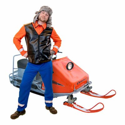 Skoterförare Maskeraddräkt - Large