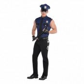 Polis Hunk Maskeraddräkt - X-Large