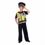 Polis med Väst Barn Maskeraddräkt - XX-Small