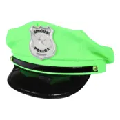 Poliskeps Neongrön - One size