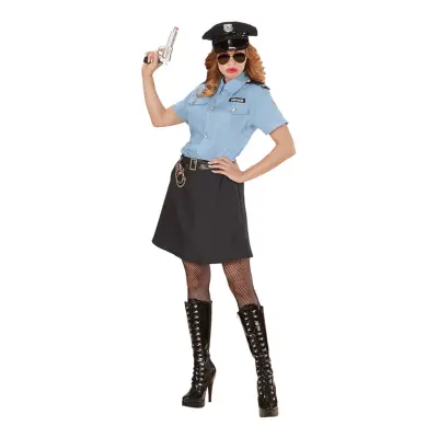 Polisofficer Dam Maskeraddräkt - X-Small