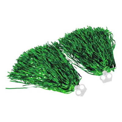 Pom Poms Grön Metallic - 2-pack