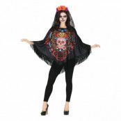 Poncho Day of the Dead - One size