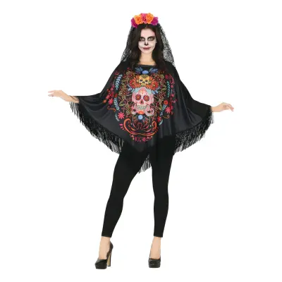 Poncho Day of the Dead - One size