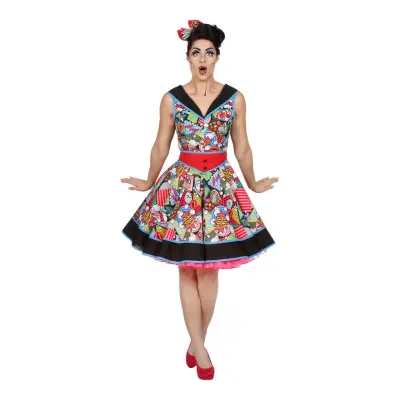 Pop-Art Klänning Maskeraddräkt - 34