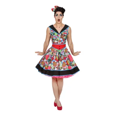 Pop-Art Klänning Maskeraddräkt - 56