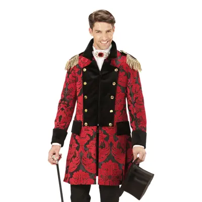 Jacquard Röd Paradkappa - Large