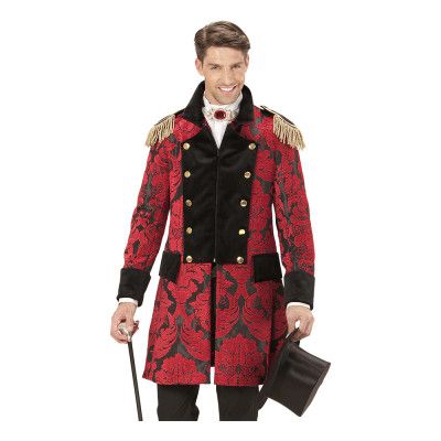 Jacquard Röd Paradkappa - Small