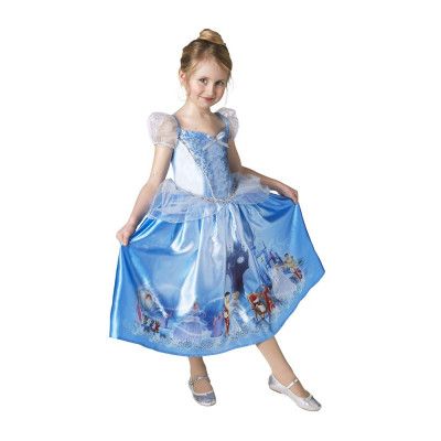 Prinsessan Askungen Barn Klänning Maskeraddräkt - Large