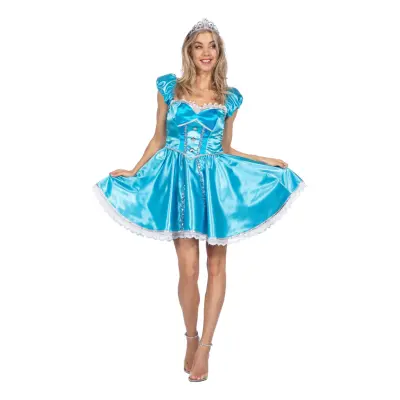 Prinsessklänning Blå Maskeraddräkt - Medium