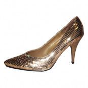 Pumps Paljett Guld - 38-39