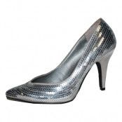 Pumps Paljett Silver - 38-39