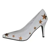 Pumps Vita med Guldstjärnor - 38-39