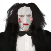 Puppet Latexmask med Hår - One size