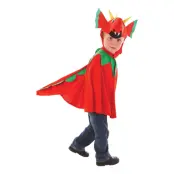 Röd Drake Cape Barn Maskeraddräkt - One size