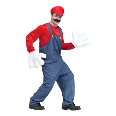 Röd Rörmokare Maskeraddräkt - One size