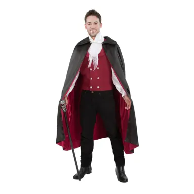 Röd Vampyr Maskeraddräkt - Standard