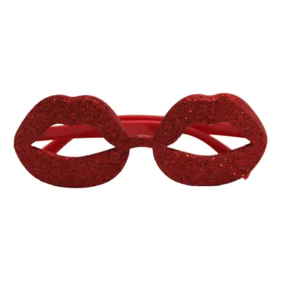 Röda Glasögon Pussmunnar