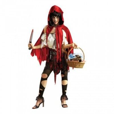 Rödluvan Död Maskeraddräkt