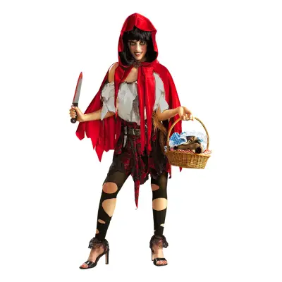 Rödluvan Död Maskeraddräkt