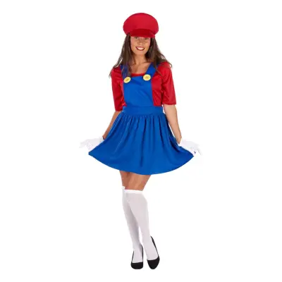 Rörmokartjej Röd Maskeraddräkt - Large