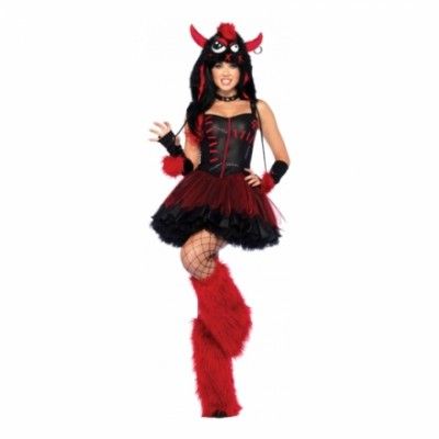 Rött Monster Maskeraddräkt