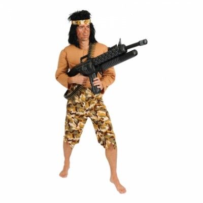 Rambo Budget Maskeraddräkt