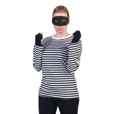 Randig Tröja Svart/Vit - Small