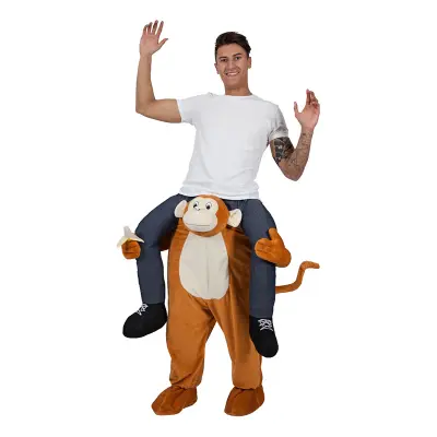 Carry Me Apa Ljusbrun Maskeraddräkt - One size