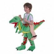 Ridande Dinosaurie Barn Maskeraddräkt - One size