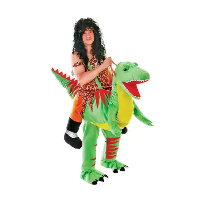 Ridande Dinosaurie Maskeraddräkt - One size