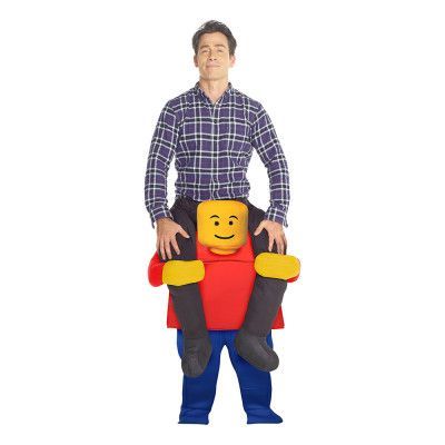 Legogubbe Piggyback Maskeraddräkt - One size