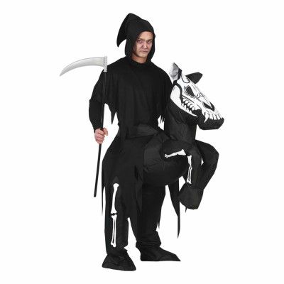 Ridande Liemannen Skeletthäst Maskeraddräkt - One size