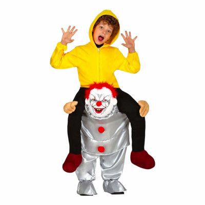 Ridande Mördarclown Barn Maskeraddräkt - Medium