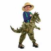 Ride on Dinosaurie med Ljud Barn Maskeraddräkt - Medium