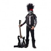 Rockare Skelett Barn Maskeraddräkt - Medium