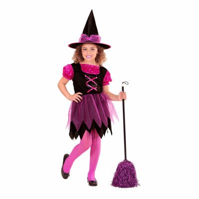Rosa Häxa Barn Maskeraddräkt - Large